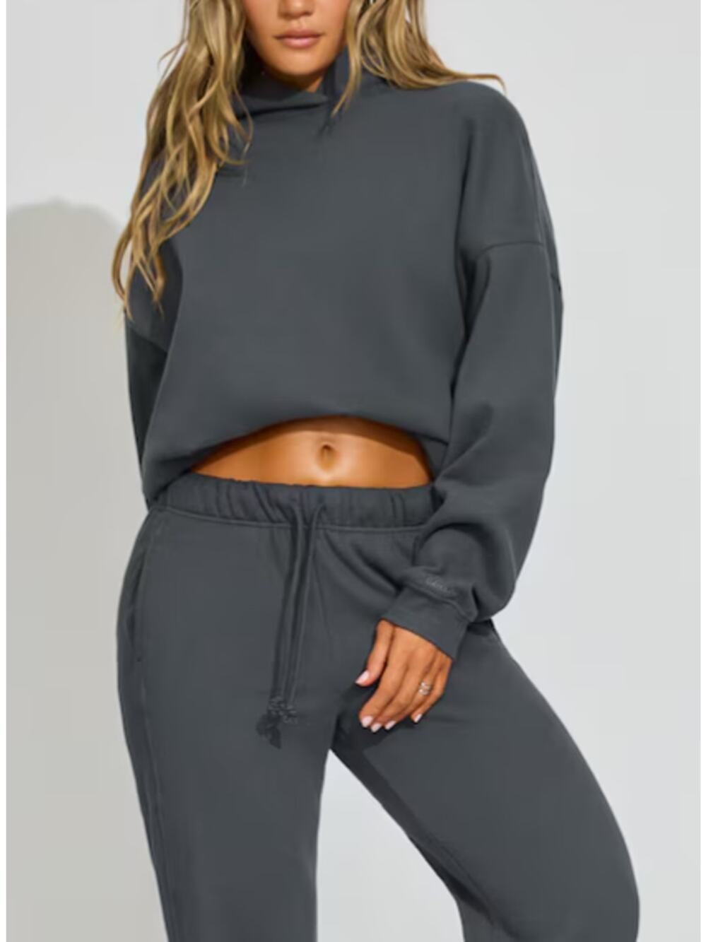 New Garage Ultra Fleece Hoodie Sweatshirt, Burnt Ash Size S/M